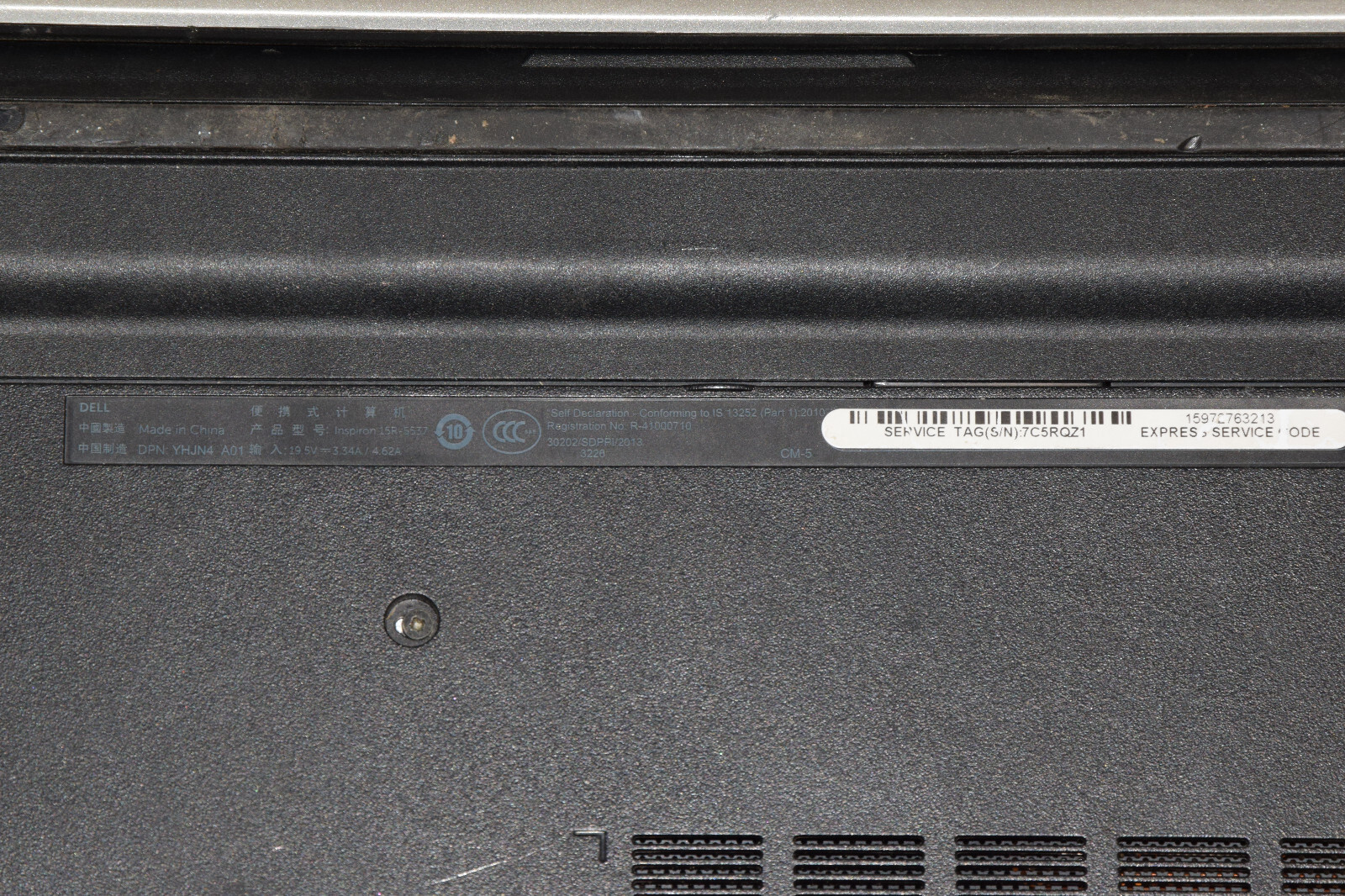 DEAD JUNK Dell Inspiron 15R-5537 15.6″ Laptop Incomplete AS IS Parts Repair