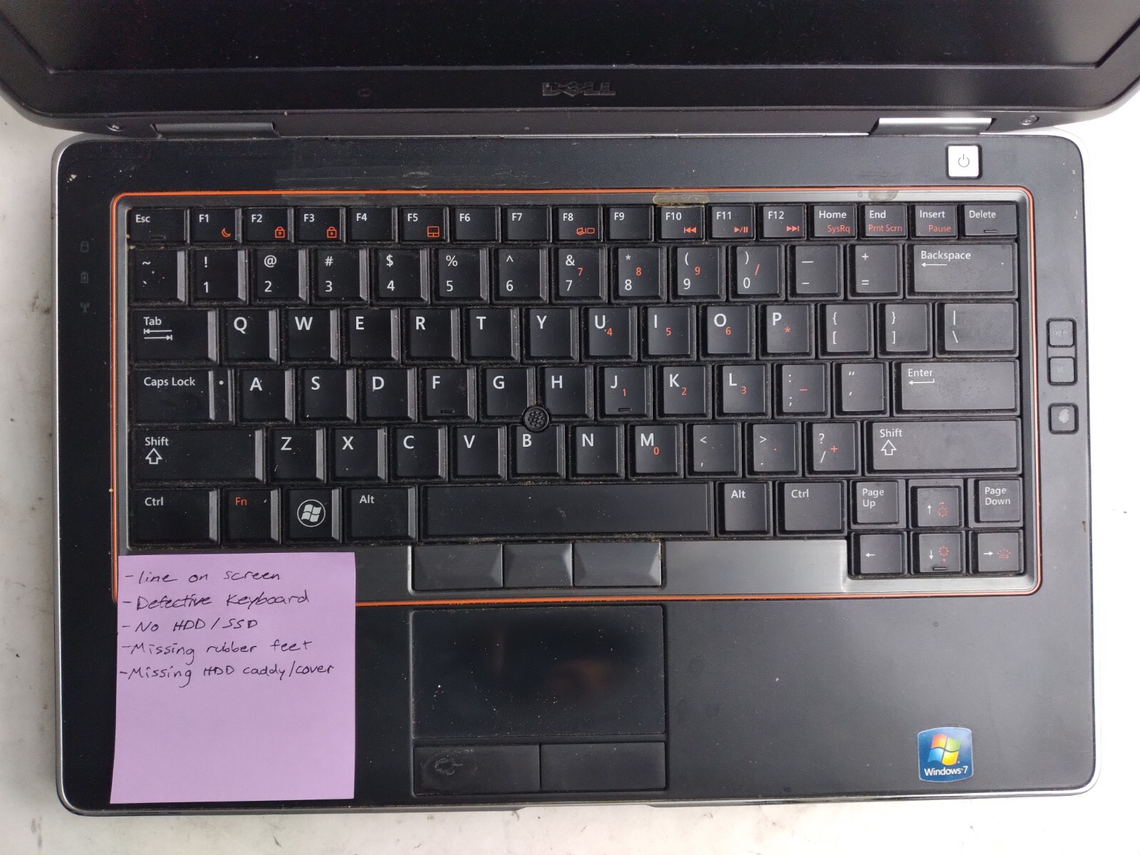 Dell Latitude E6320 w/i7-2620M, 4GB RAM, 13.3″ Laptop for Parts/Repair