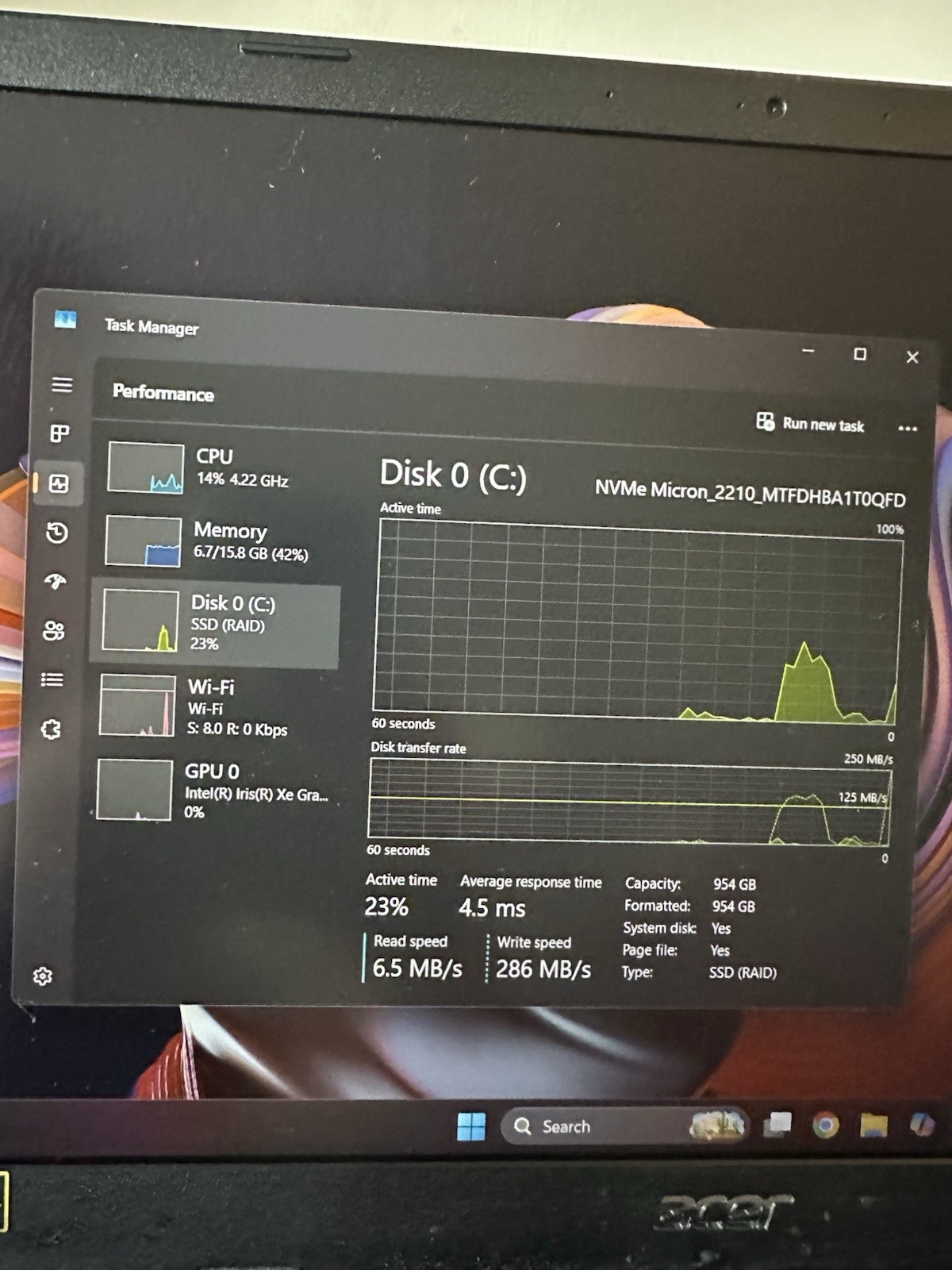 Acer Aspire A515-56 i7-1165G7 16GB RAM 954GB SSD Win11 Black Laptop