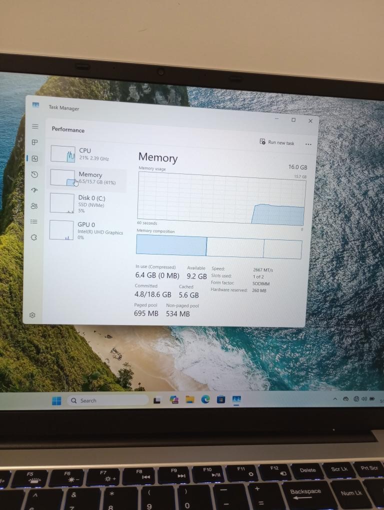 15″ AUUSDA T152A WINDOWS 11 LAPTOP 16GBRAM@INTEL N95 1TBSSD (P08036041)