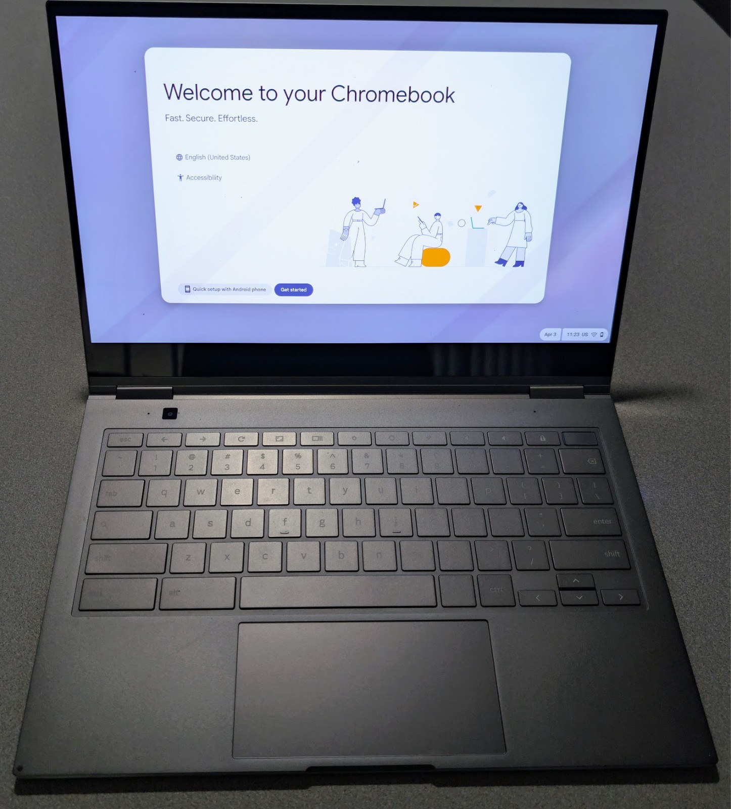 SAMSUNG Galaxy Chromebook V1 | 13.3″ 4K AMOLED Touch i5 8GB 256GB SSD Gray S PEN