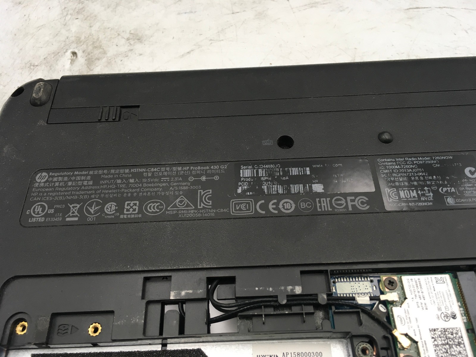HP PROBOOK 430 G2 – FOR PARTS/NO BOOT – INTEL i5-5200U – 4GB RAM – READ DESC -BB