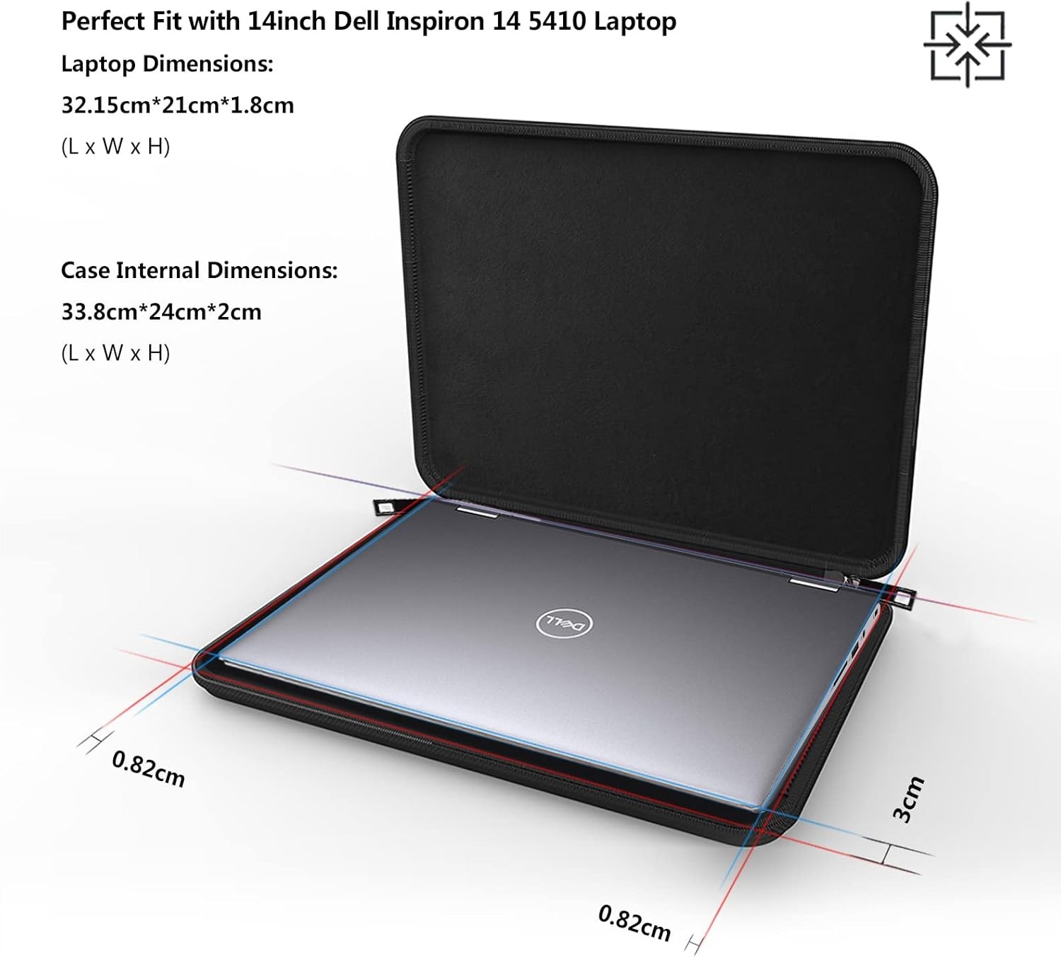 Hard Laptop Case for 14 inch Lenovo Yoga 9i 2-in-1 Aura Edition and DELL 14 Plus