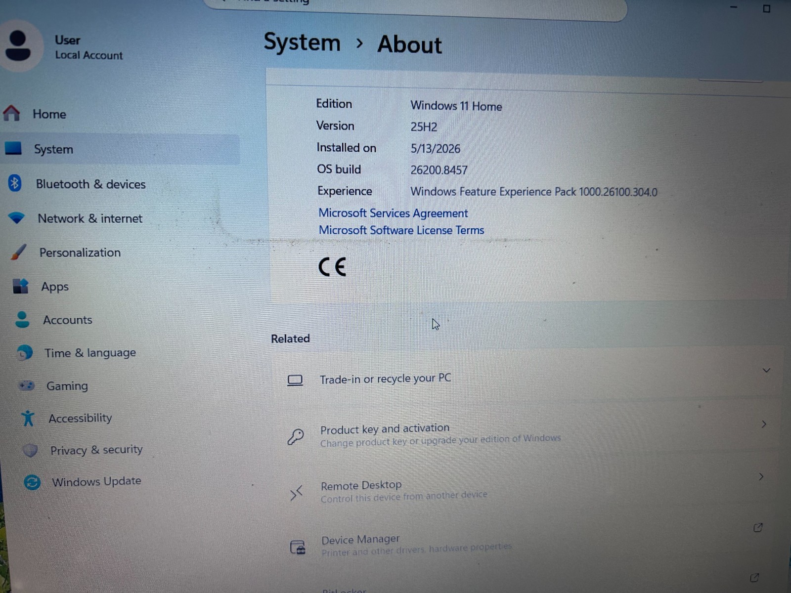Acer Aspire E 15 E5-576-392H i3-8300U (3.4Ghz)/6Gb /250HDD/ Win11 home/ PSU