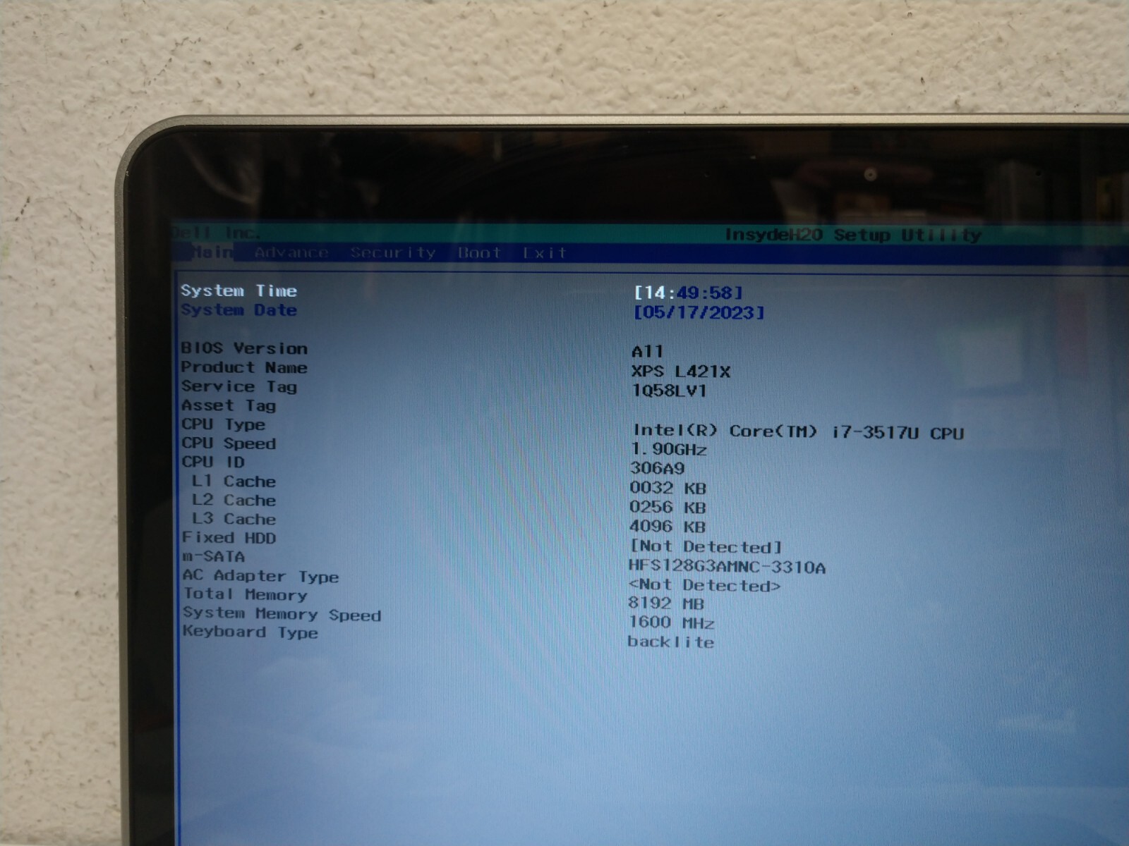 Dell XPS L421X 14″ Intel Core i7 3517U 1.90GHz 8GB RAM 128GB SSD BT Win10 Pro