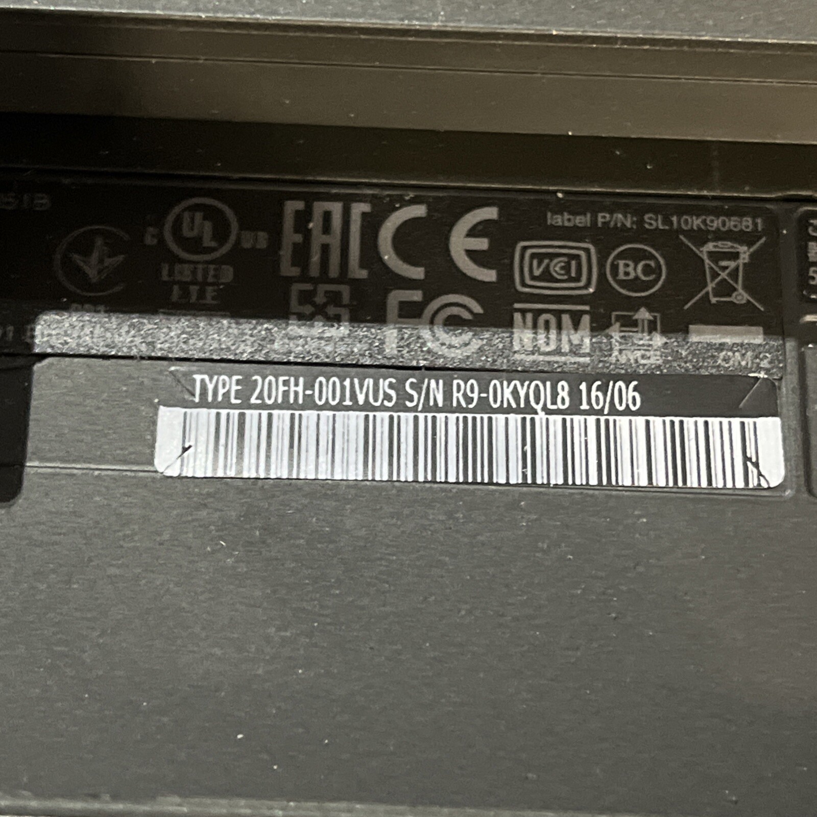 LENOVO THINKPAD T560 INTEL CORE I5-6300U 2.40GHZ 4GB RAM NO HD