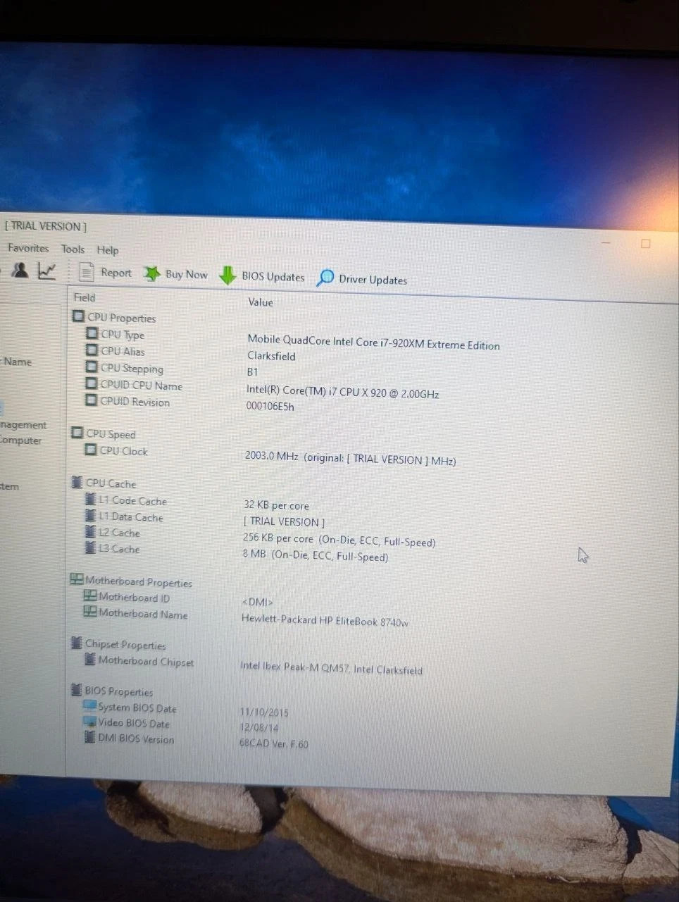 HP 8740w NVIDIA Quadro M3000M(gtx970) i7-920XM ram16gb ssd 480 hdd 500