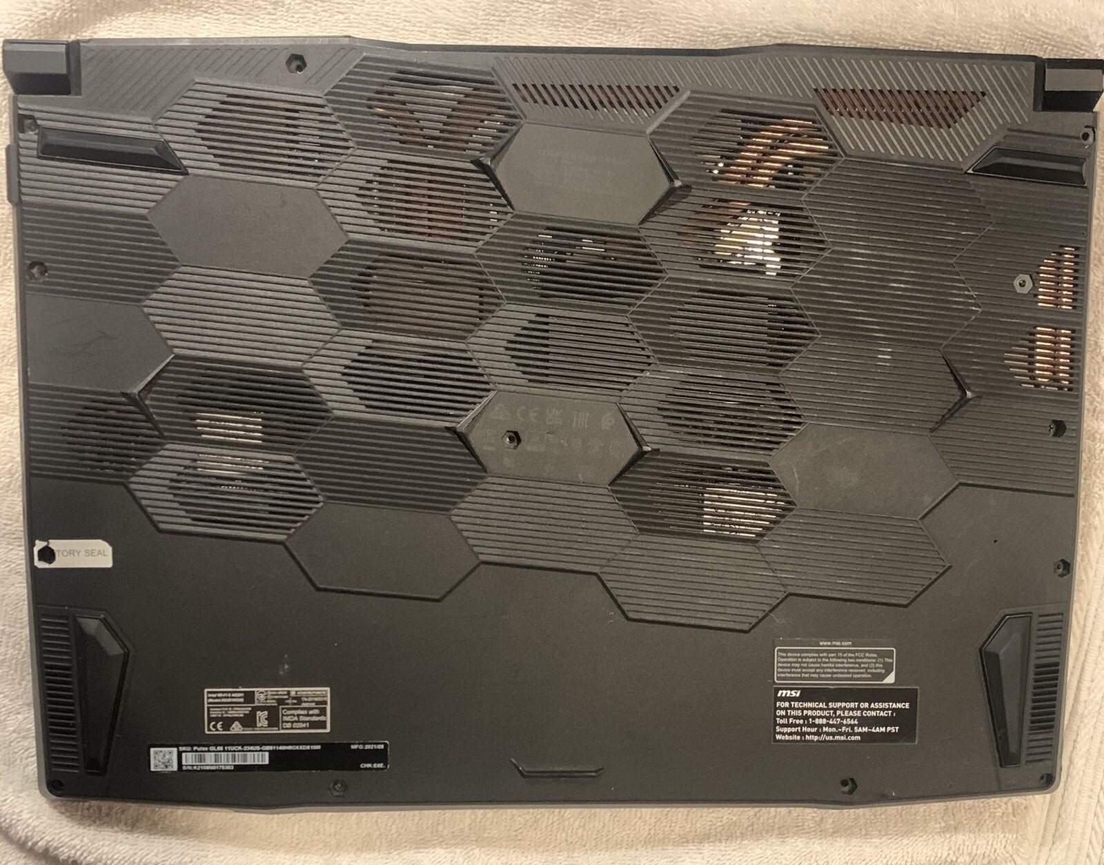 MSI Pulse GL66 11UCK-234 15.6” Laptop i5-11400H, RTX 3050, 8GB RAM, 512GB SSD