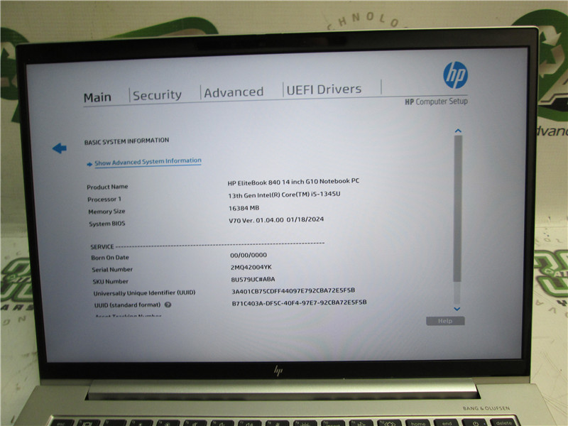 HP EliteBook 840 G10 Laptop i5-1345U 4.7GH 16GB RAM 512GB SSD Windows 11 Pro COA