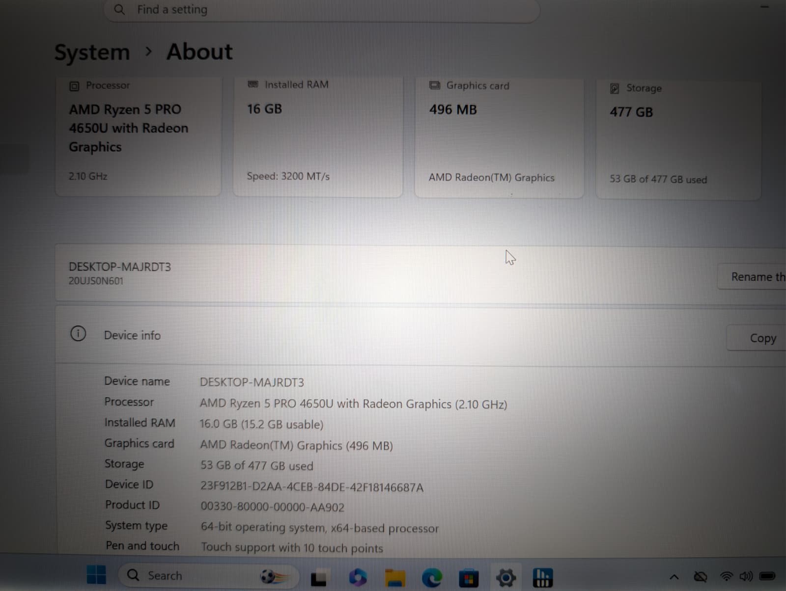 Lenovo ThinkPad T14S TouchScreen | Ryzen 5 PRO 16GB RAM 512GB SSD | FHD Backlit