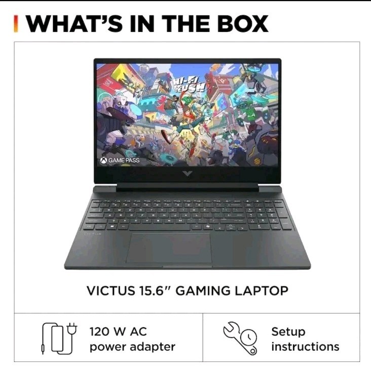 HP Victus 15-FA2013DX Gaming i5-13420H GeForce RTX 3050 8GB RAM 512GB SSD
