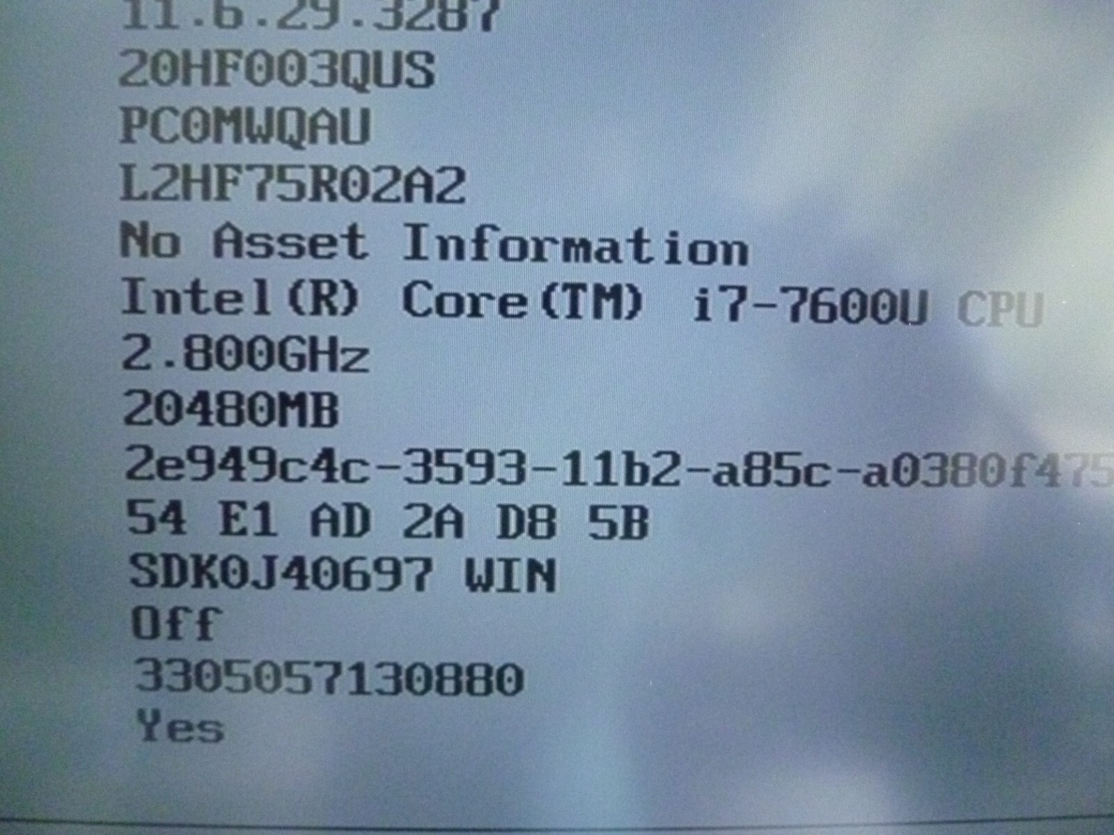 LENOVO T470S INTEL CORE i7-7600U 2.80GHZ 20GB RAM 512 SSD LAPTOP (X391)