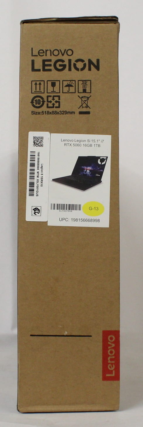Lenovo Legion5i 15.1″ i7 RTX 5060 16GB 1TBEclipse Black Laptop