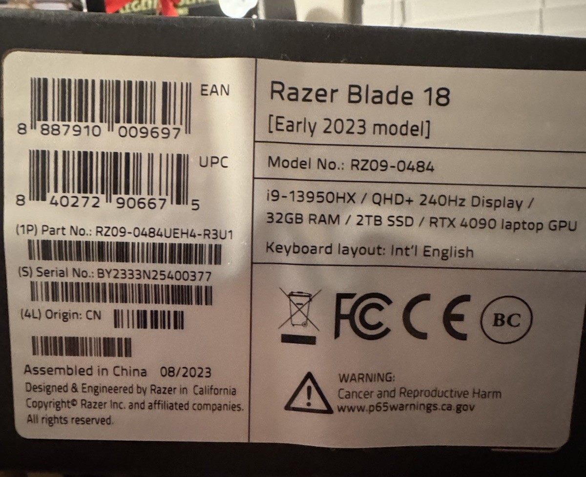 💕 Razer Blade 18 PINK 32GB RAM 2TB SSD Gaming Laptop PC 2023 Model RZ09-0484