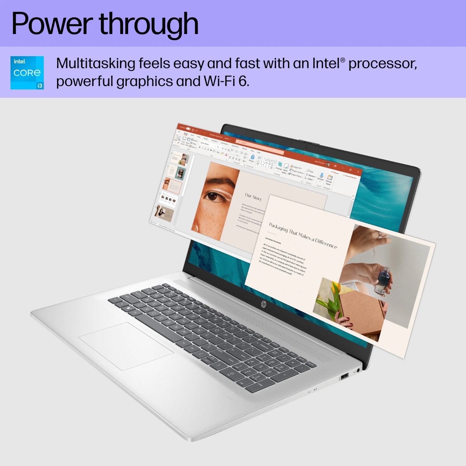 HP Laptop 17.3″ HD+ Intel i3-N305 Up to 32GB RAM & 2TB SSD Windows11 Pro+OFFICE