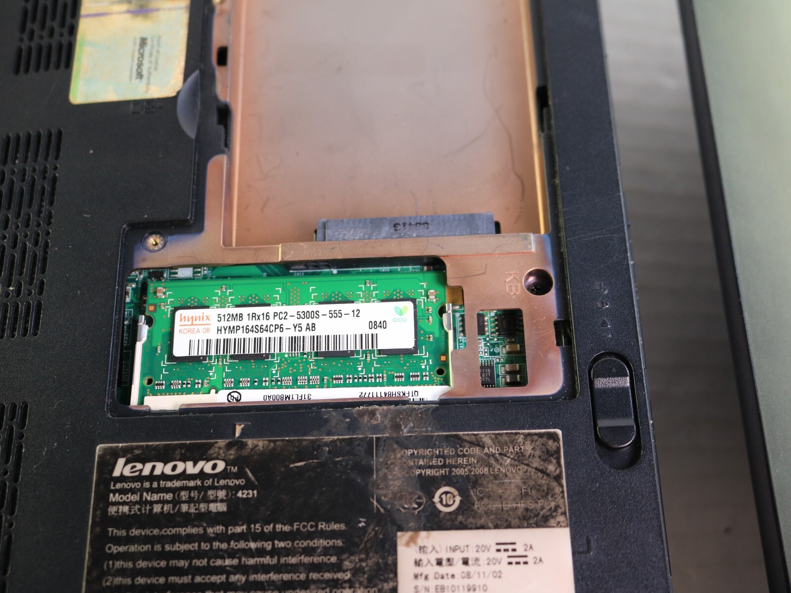 Lenovo Laptop 4231 Ideapad Laptop Netbook As Is, 512M Ram, no HHD, no AC cord. !