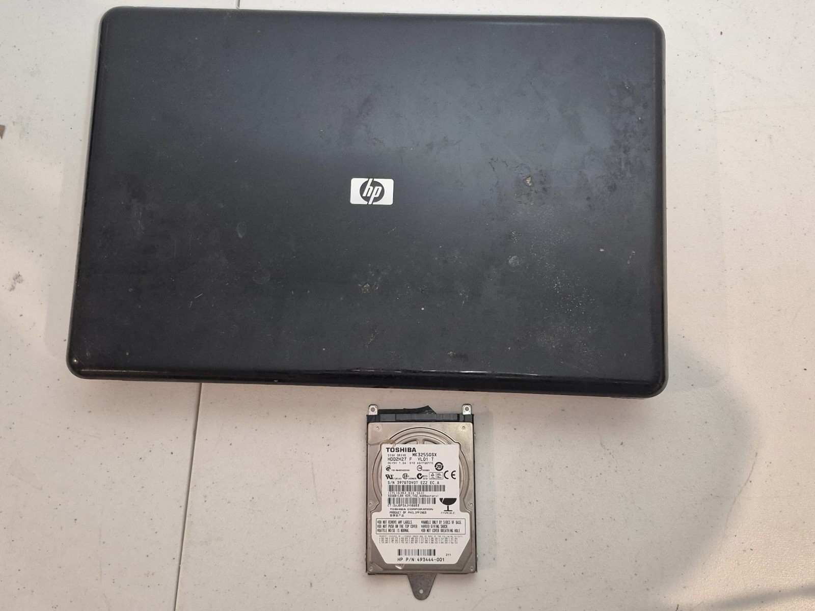 HP G60-230US 16 Laptop Pentium T4200 3GB RAM DVD + Extra Battery Untested As-Is