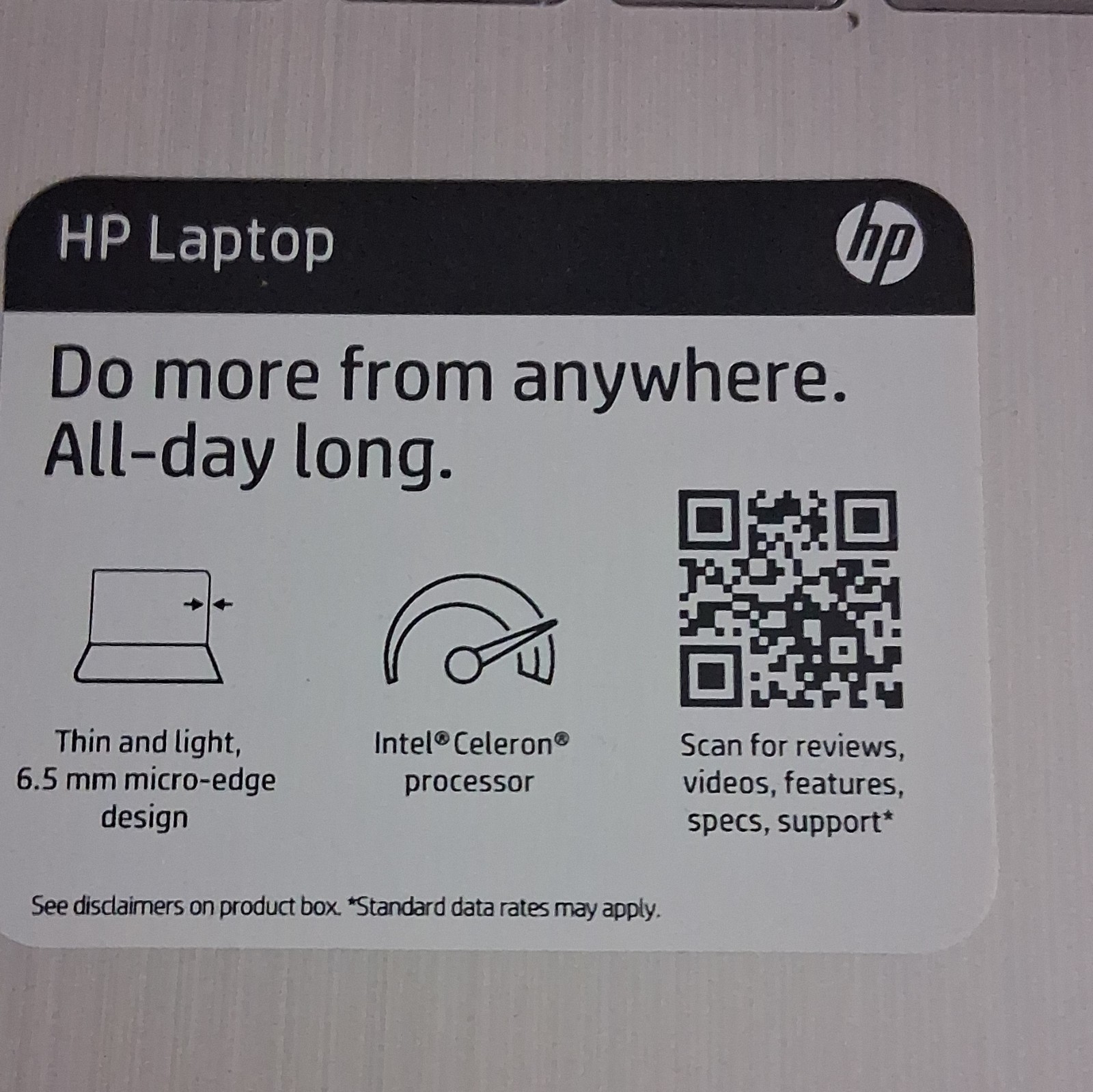 HP – 14″ Laptop, Intel Celeron 4GB RAM, 64GB eMMC, Snowflake White