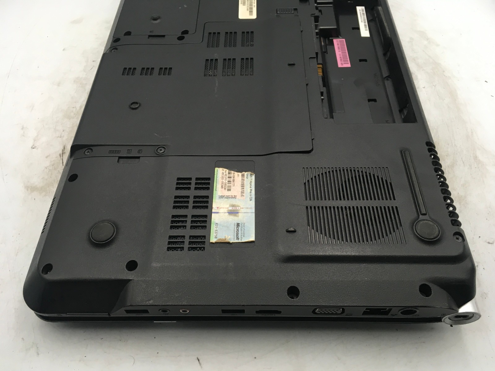 GATEWAY NV7802U – FOR PARTS/BIOS LOCK – INTEL 2 DUO T6600 – NO RAM -READ DESC-BB