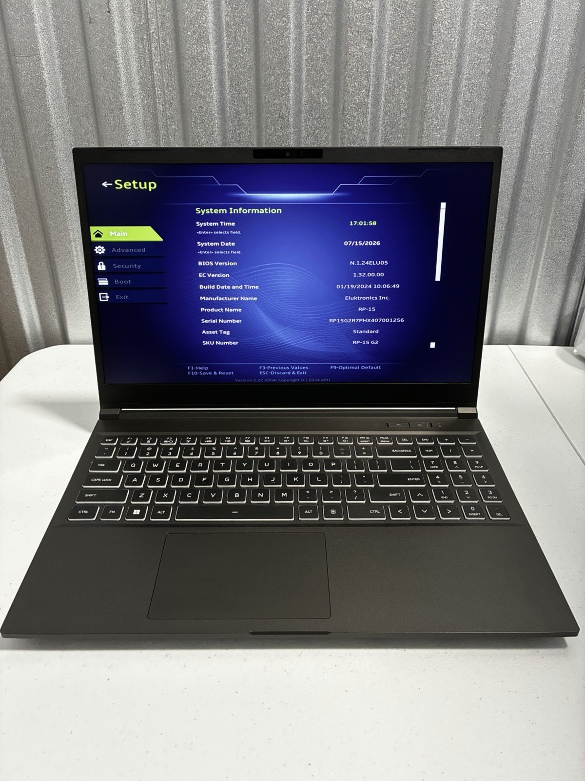 Eluktronics Gaming Laptop Rp-15 G2 RTX 4070 2+4tb Nvme 64gb Ram 15.6 Inch Win 11