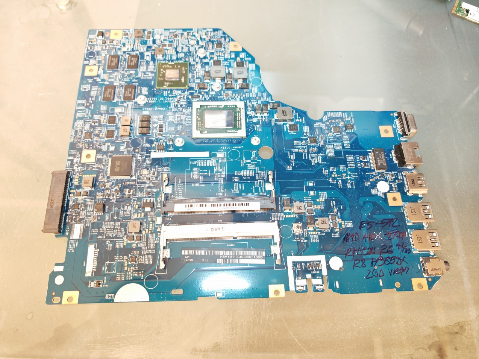 ACER E5-752 E5-722 MOTHERBOARD AMD A10-8700P R8 M365DX 2GB 448.04Y02.0031 #