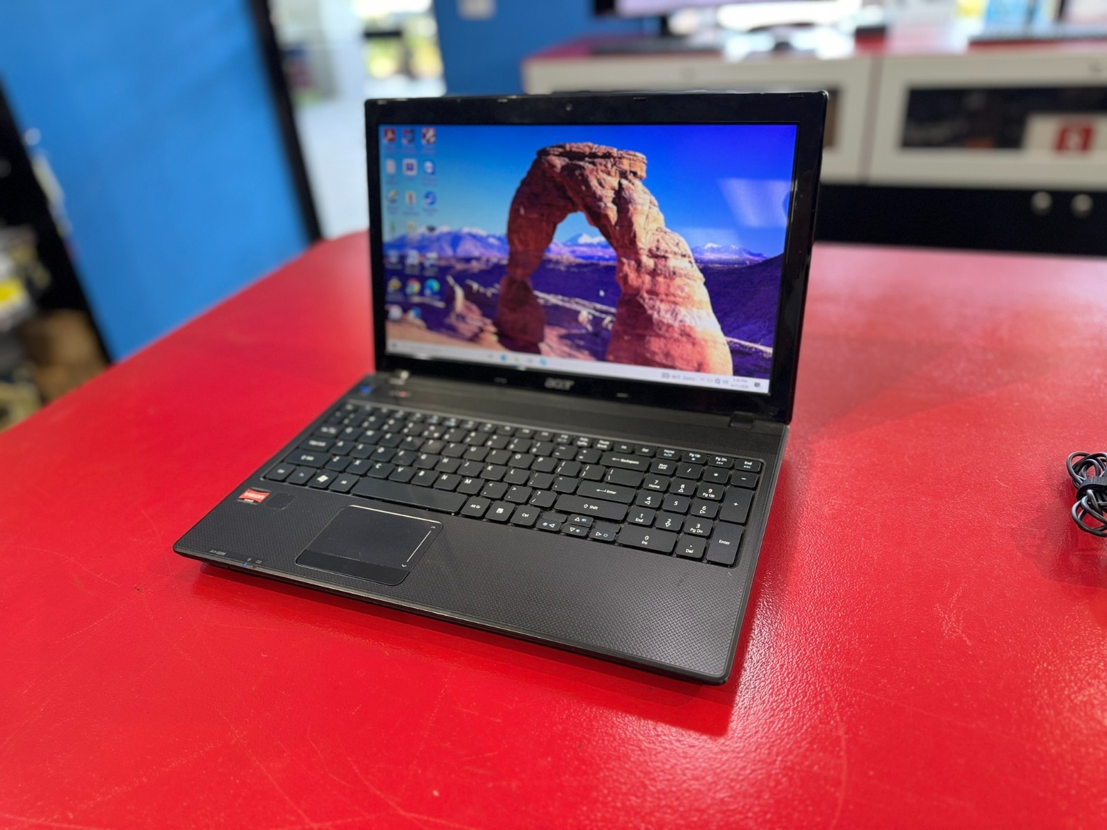 Acer 15.6″ Laptop AMD Vision Windows 10 Tested Working Black