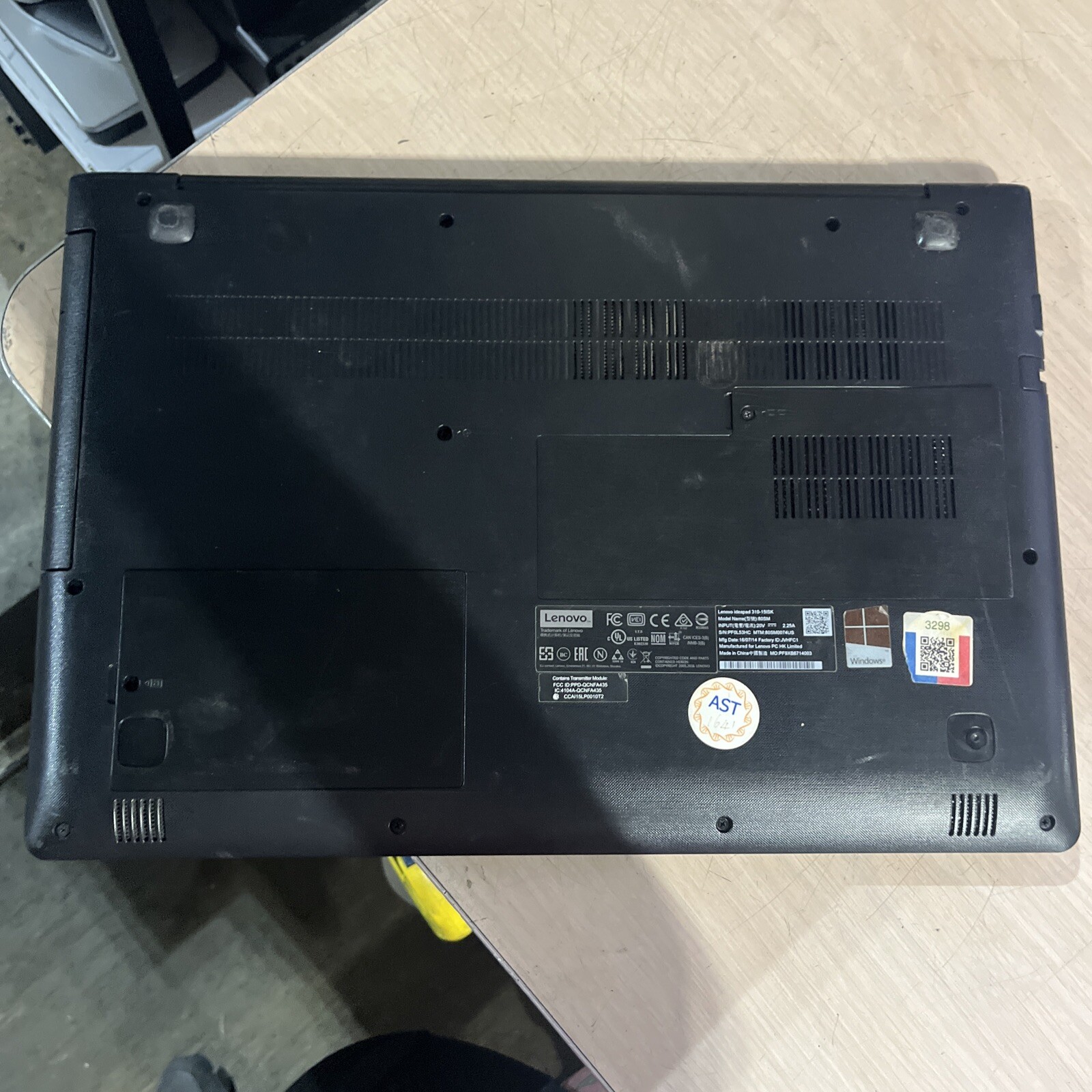 LENOVO IDEAPAD 310-15ISK INTEL CORE I7 8GB RAM NO HD ‘
