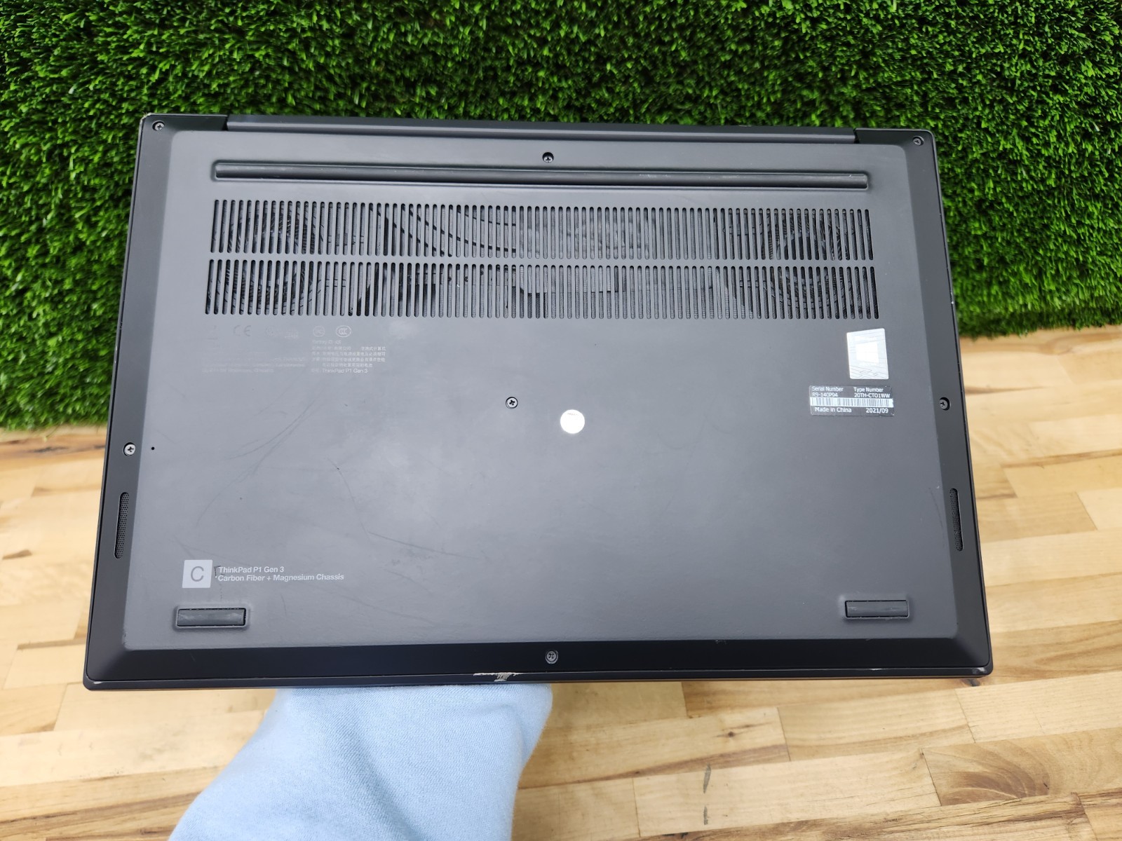 Lenovo ThinkPad P1 Gen 3 15.6 FHD i7-10750H 16GB Quadro T1000 EXCELLENT BATTERY~