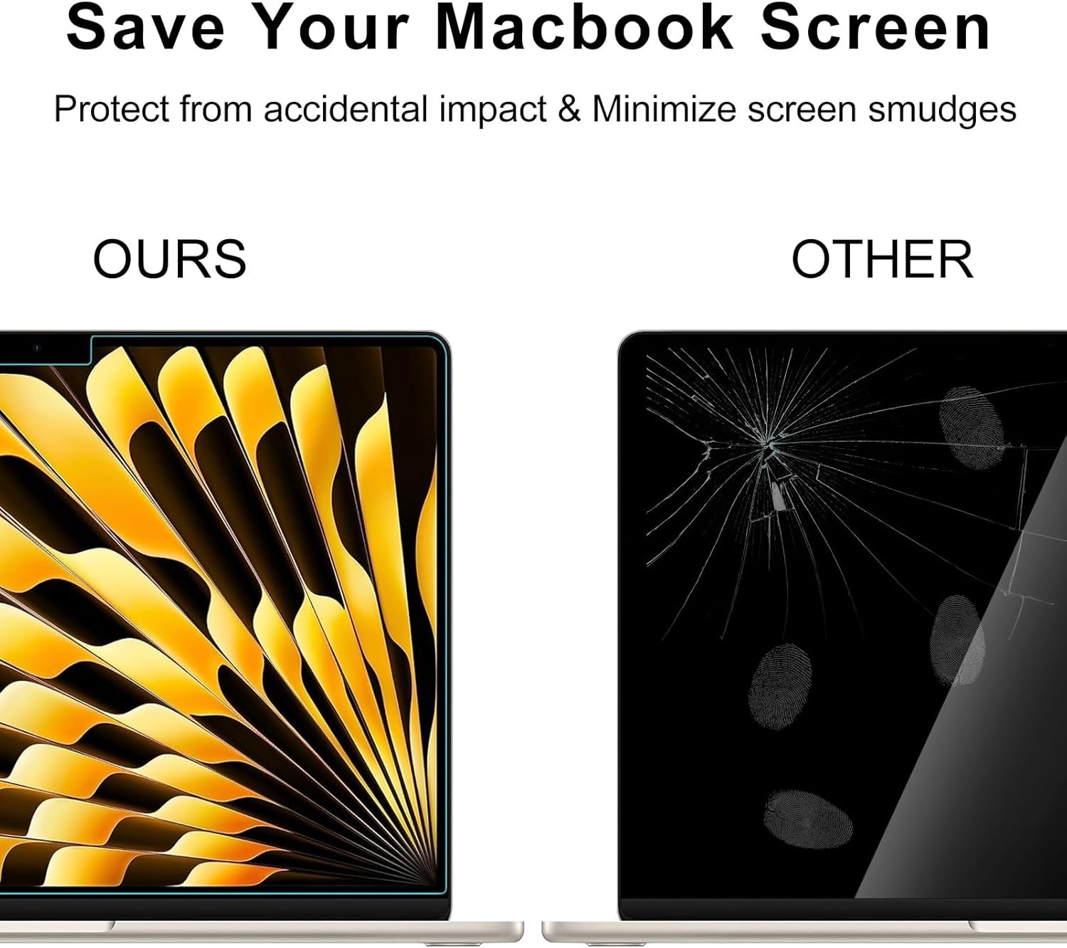 9H Hardness Tempered Glass Screen Protector for Apple 2026-2023 MacBook Air 15.3