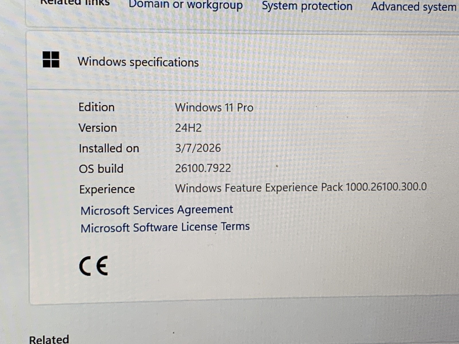 MICROSOFT SURFACE 2 1769 I7- 8650U@ 1.90GHZ 16GB RAM 512GB NVMe W11P W/AC *QTY