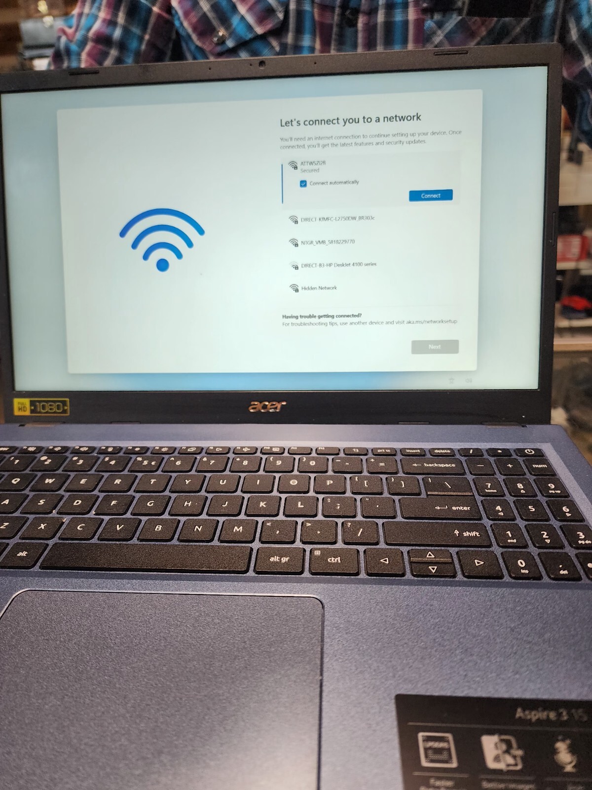 Acer Aspire 3 15″ N23C3 Ryzen 5 7520U 480GB 8GB RAM Blue Laptop