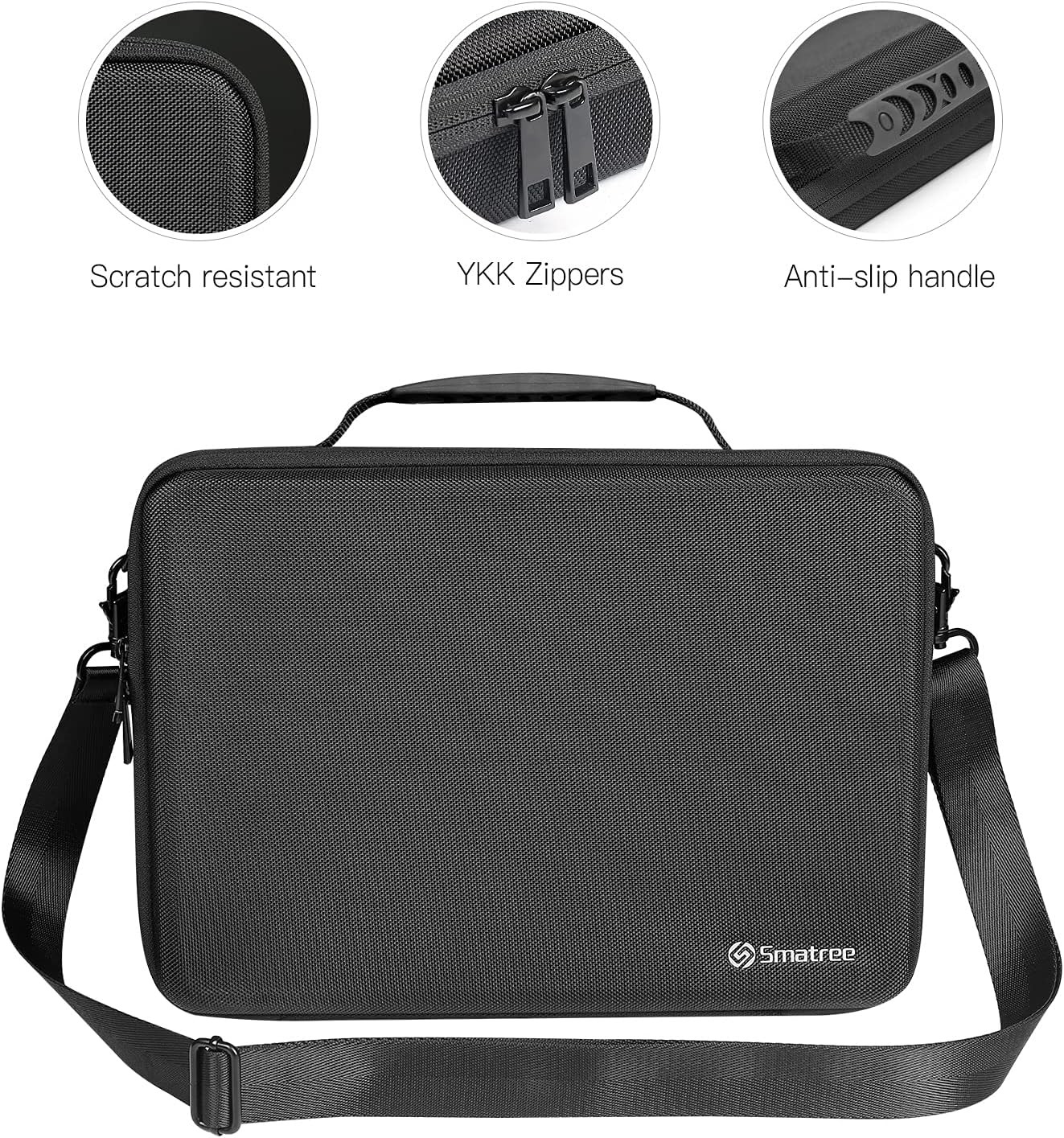 Black Hard Case for 14.2″ MacBook Pro M5 2025/2024 M4/2023 A2918, Durable Design