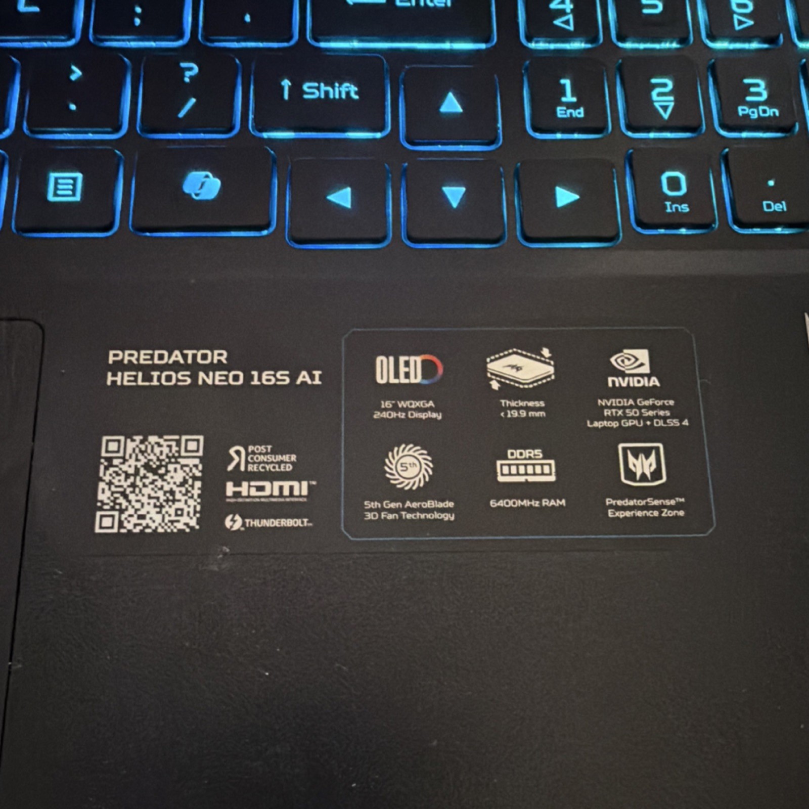 Acer Predator Helios Neo 16S AI 16in Core Ultra 9 32GB 1TB SSD RTX 5070