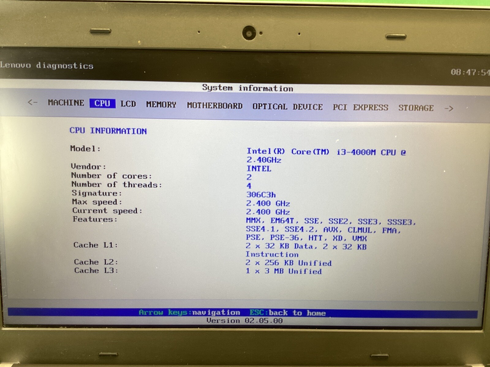 Lenovo ThinkPad Edge E440 14in laptop UNTESTED – POWERS ON