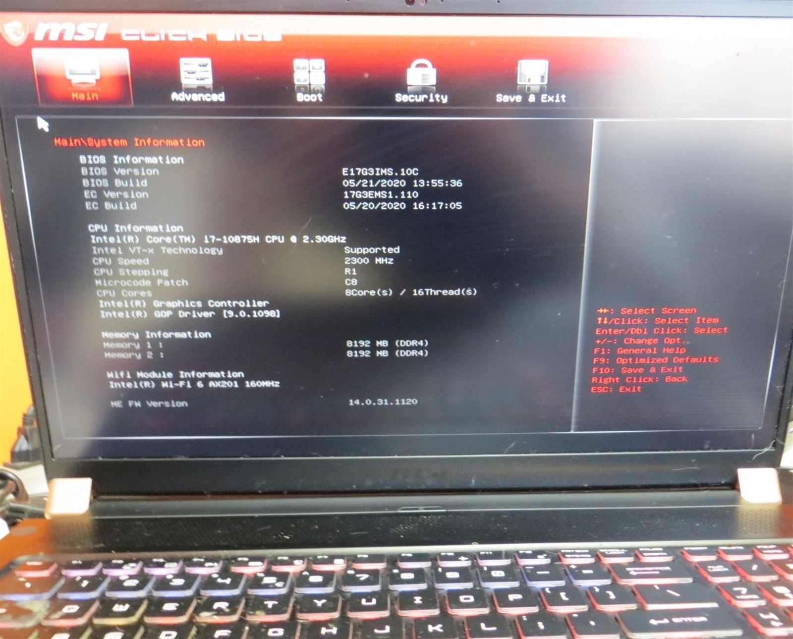Liquid Residue MSI GS75 Stealth Laptop Intel i7-10875H 2.3GH 16GB 512GB RTX 2060