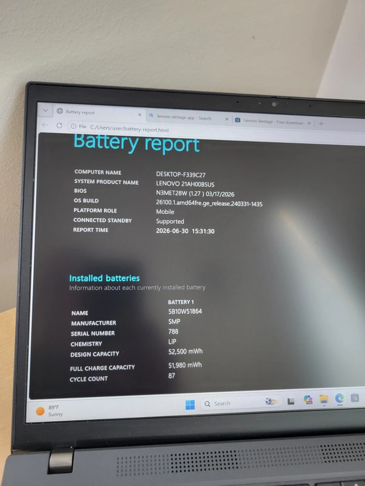 Lenovo ThinkPad T14 Gen 3 I7 1260P 16Gb 512Gb Ssd W/ Warranty . Excellent A+