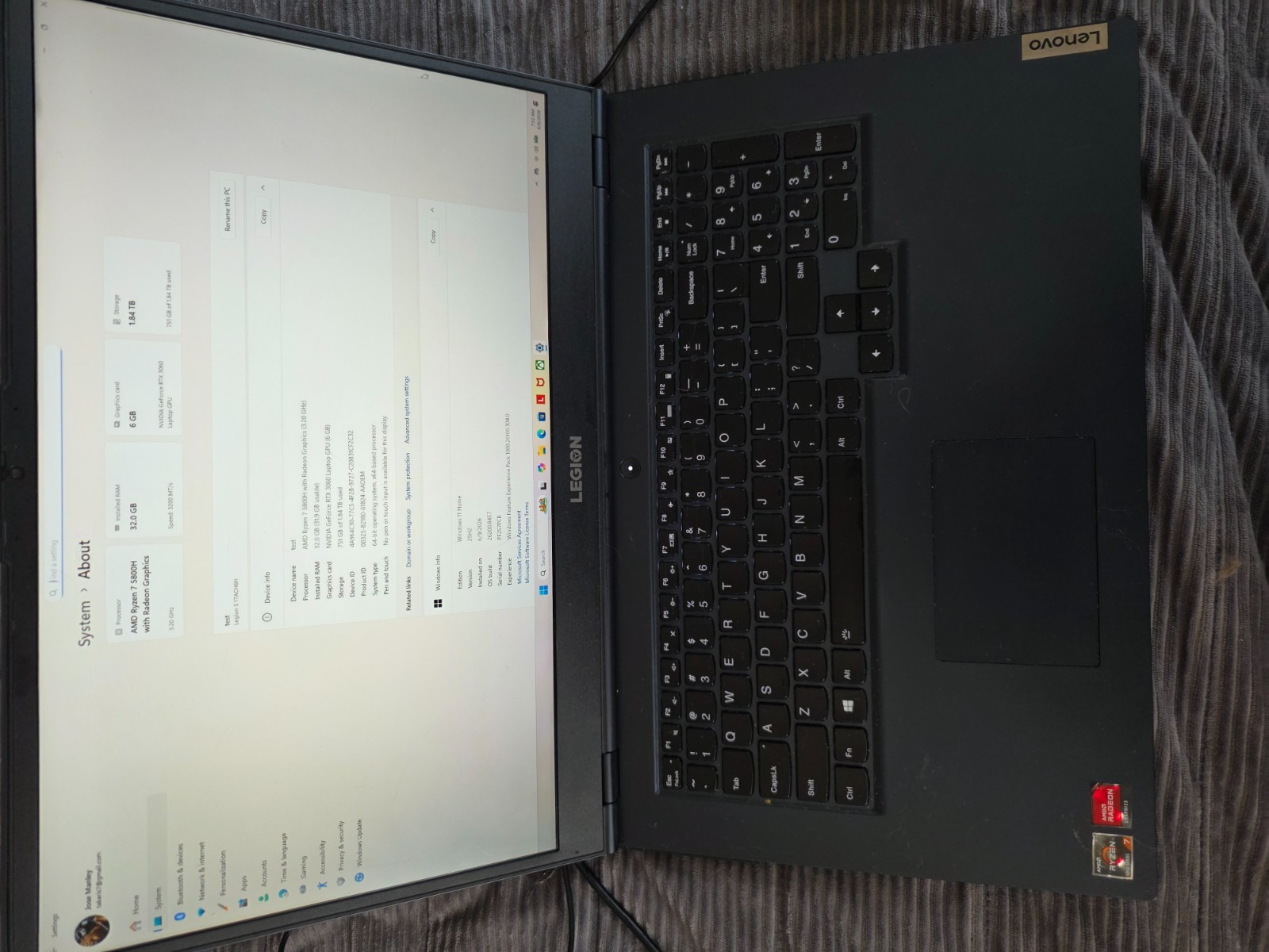 Lenovo Legion 5 17.3″ Gaming Laptop | Ryzen 7 5800H | RTX 3060 | UPGRADED 32GB