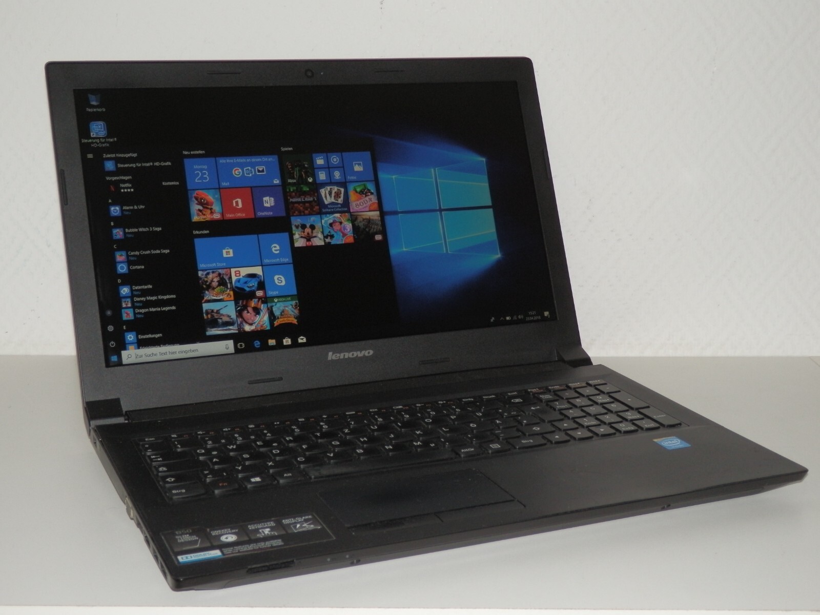 Lenovo B50-30, Intel Celeron N2840, No Ram, No HDD, 15.6″ inch HD, Intel HD