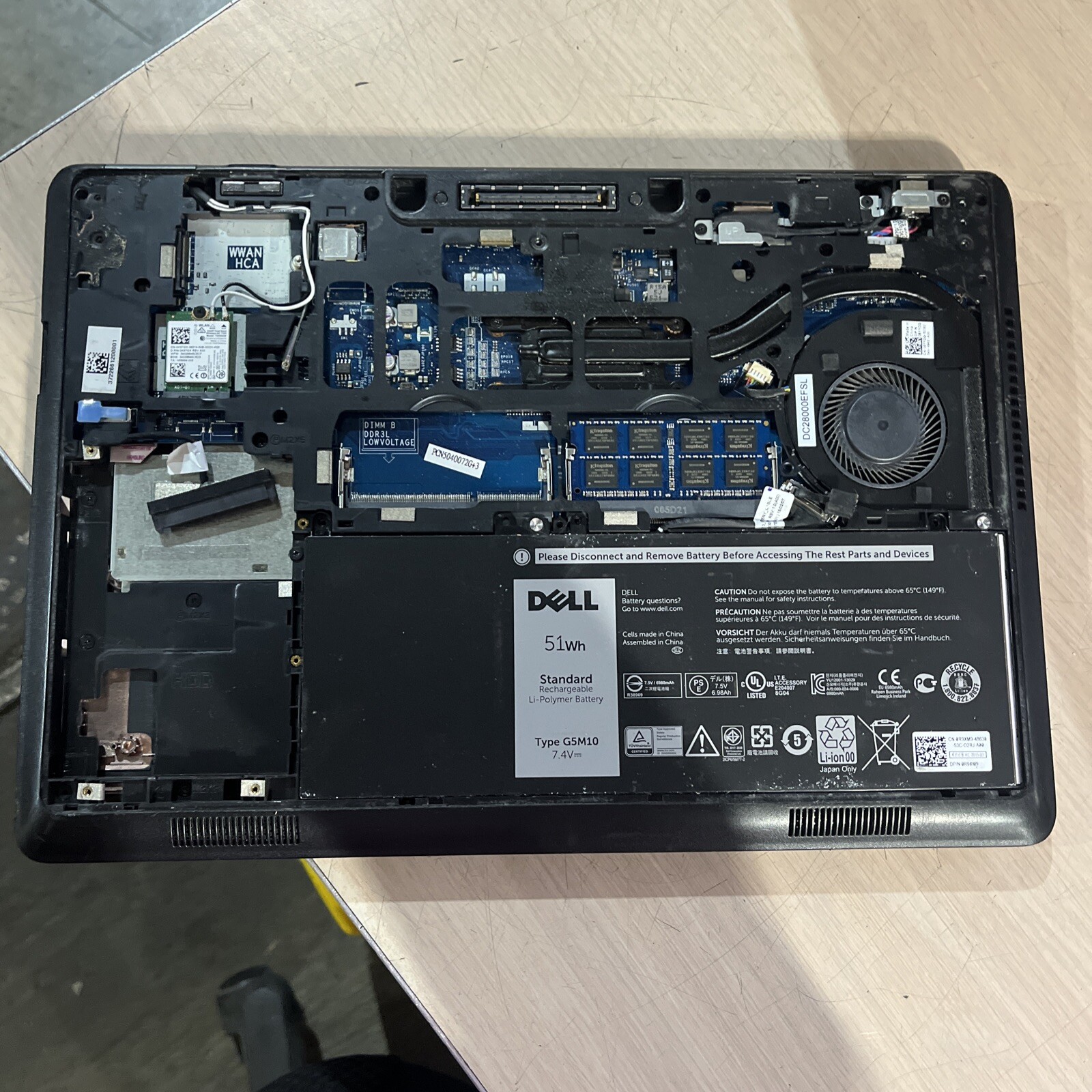 DELL LATITUDE E5450 INTEL CORE I5-5300U 2.30GHZ 8GB RAM NO HD