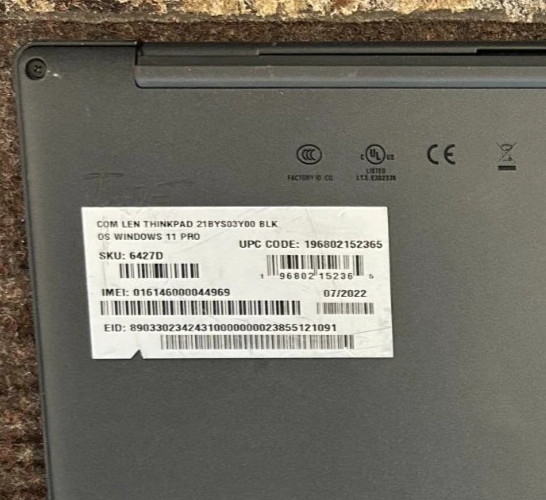 Lenovo ThinkPad X13s Gen1 5G 13.3″ TOUCH Snapdragon 8cx Gen3 3GHz 16GB 512GB