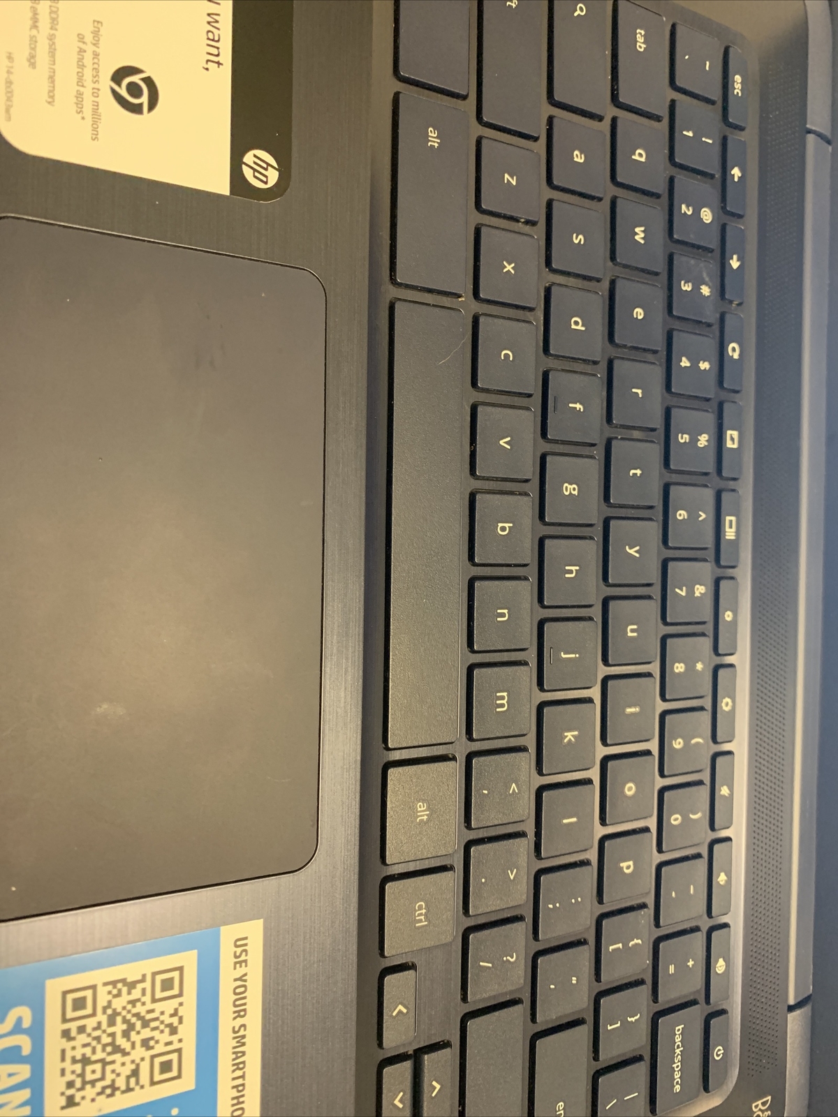 HP Chromebook 14-db0043wm ChromeOS 4GB RAM 32GB eMMC A4-9120 1.6GHz 14″
