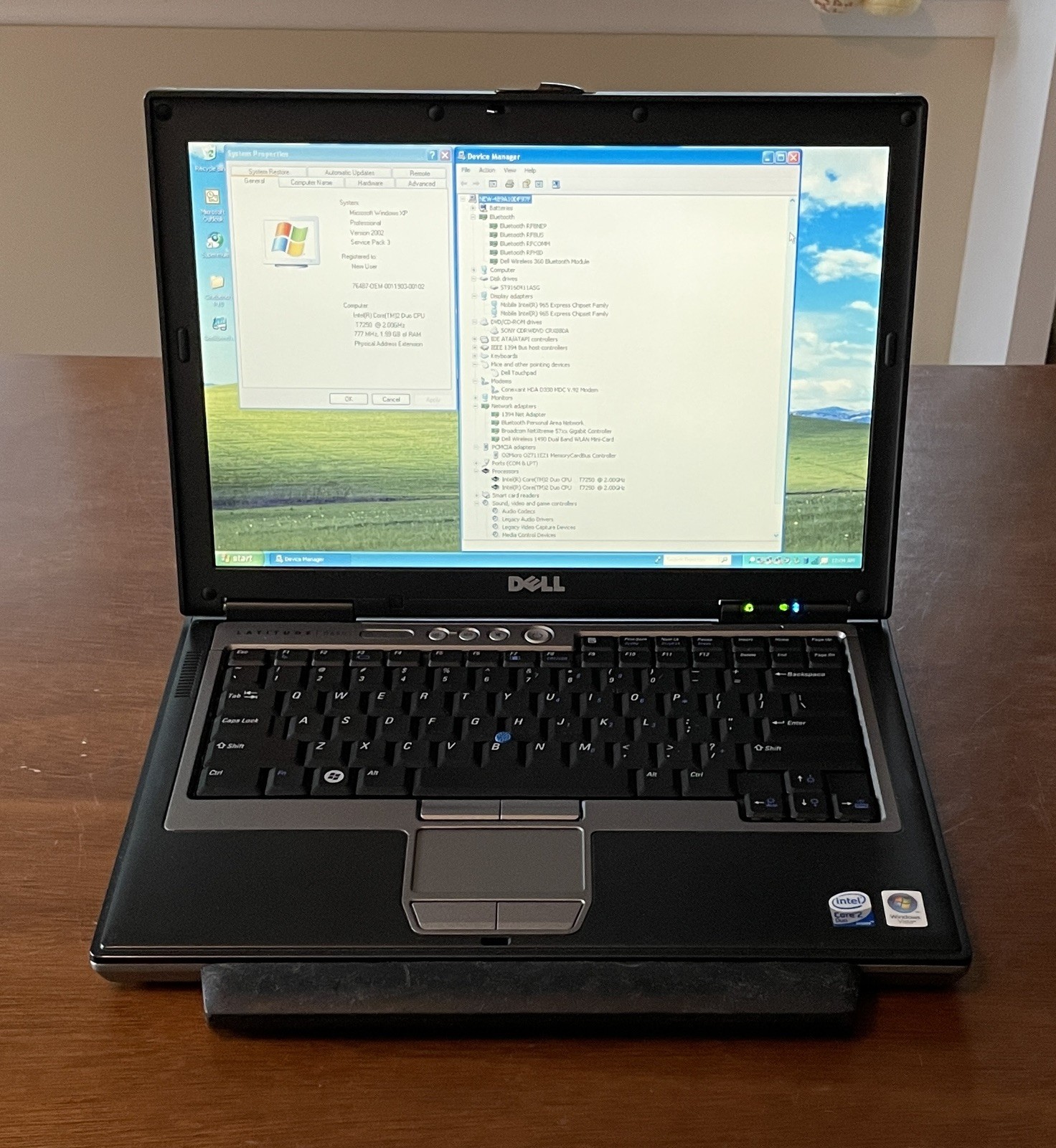 Dell Latitude D630 Retro Windows XP Laptop w/batt, chrg. (XJF1)