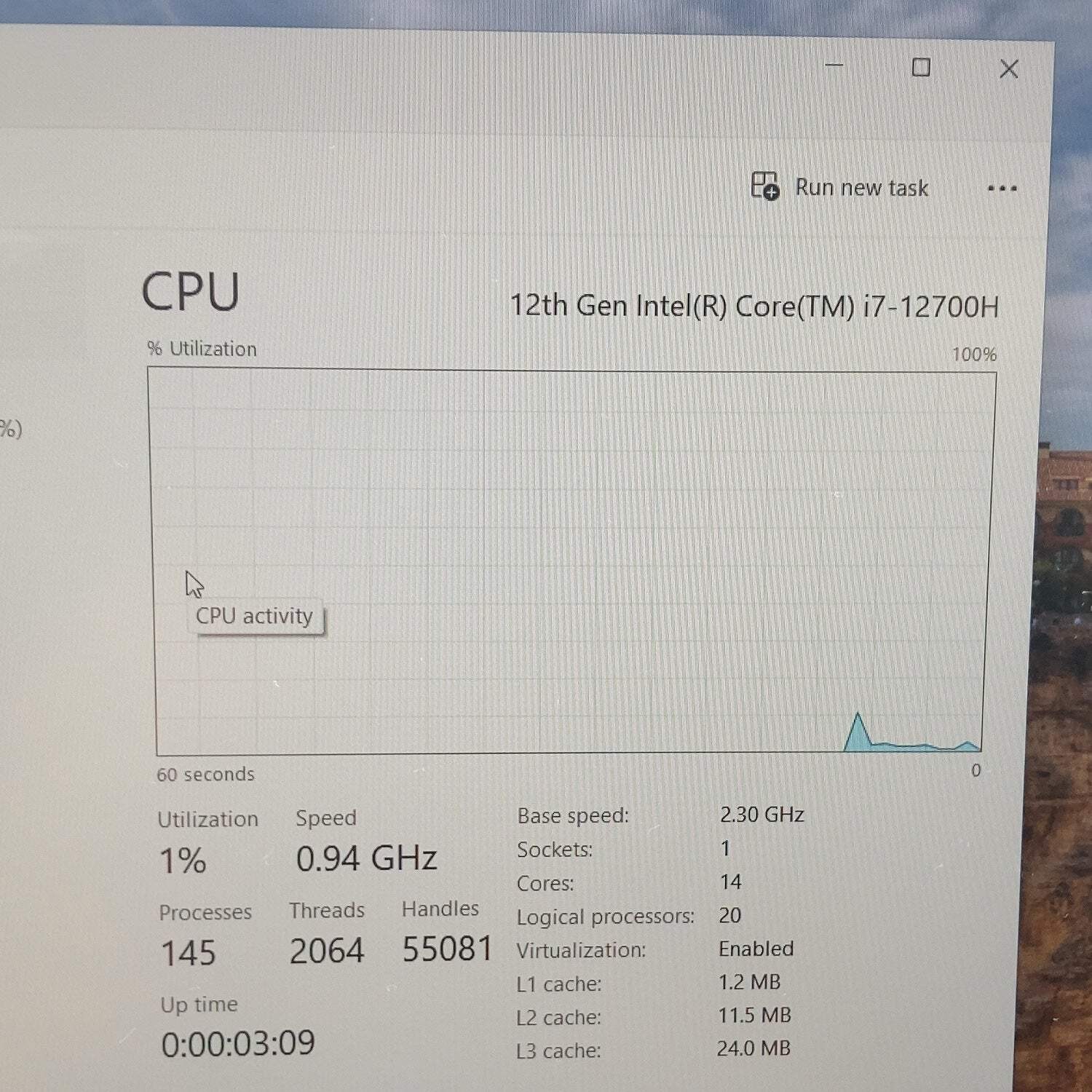 Dell XPS 9520 15.6″ i7-12700H 2.3GHz 8GB RAM 512GB SSD RTX 3050 GPU WIN 11