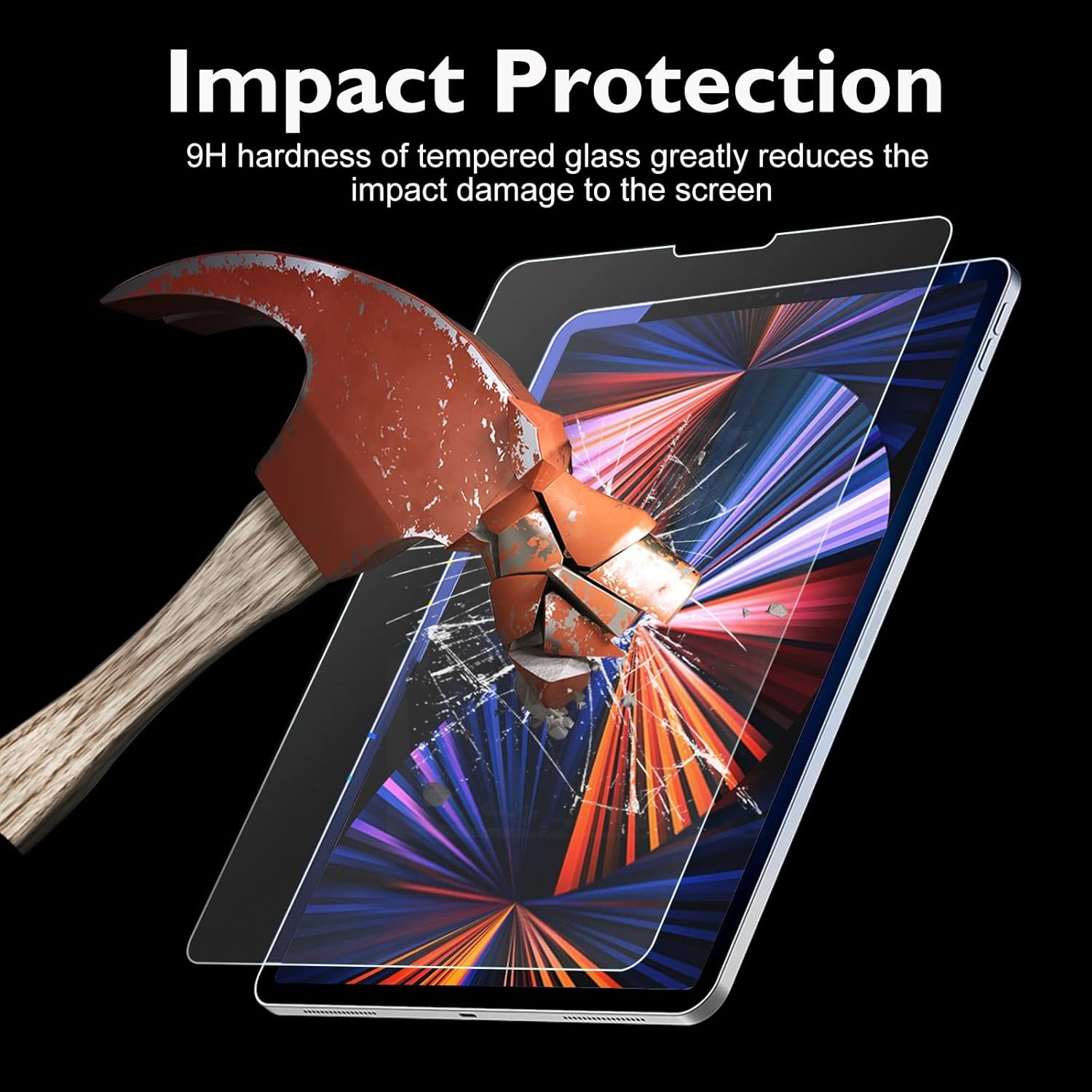 2+2 Pack Like Paper Glass Screen Protector for iPad Pro 12.9 2022 6th & 2021 5th