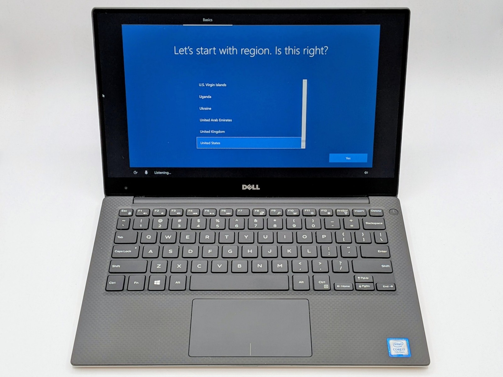 Dell XPS 13 9360 13″ QHD+ Touch I7-7560U 256GB SSD 16GB W10 Webcam Backlit