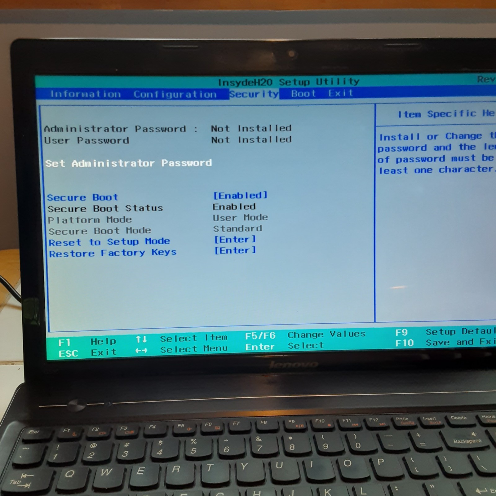 Lenovo G580 Intel Core i3‑3120M 2.50 GHz 4 GB RAM No HDD