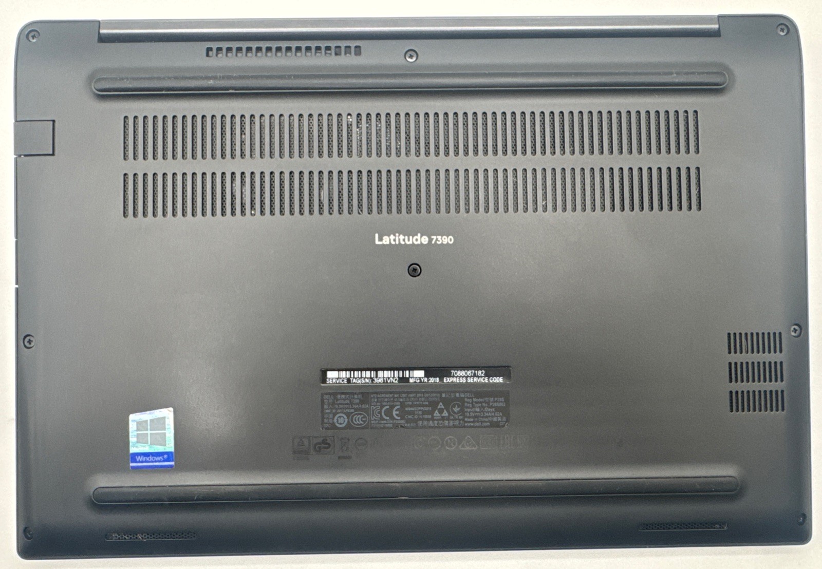 Dell Latitude 7390 13” i5-7300U 2.60GHz 16GB RAM 256GB SSD Bad Keyboard – READ