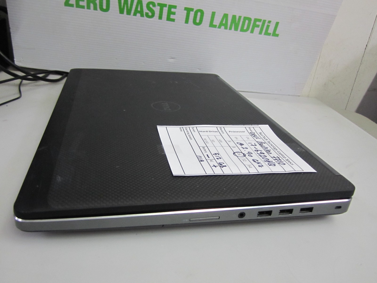 Dell Precision 7710 i7-6920HQ 2.90GHz 512GB M2SSD 16GB, LAPTOP + AC NO BTRY/OS