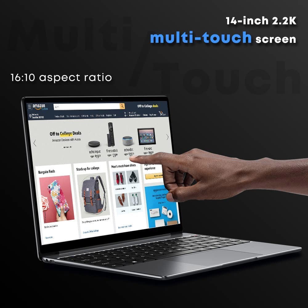 CHUWI – 14.1″ Touch-Screen Laptop – Intel Celeron N5100 – 8GB Memory – 256GB SSD