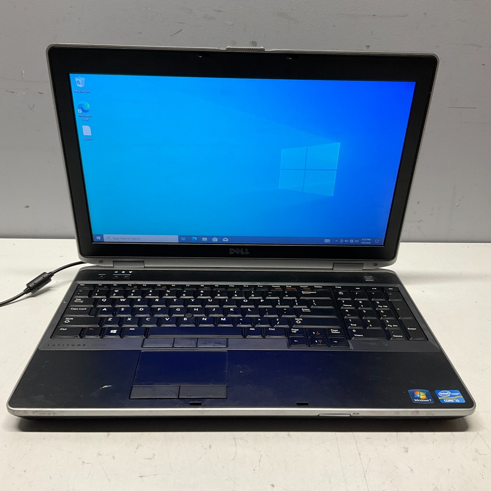 Dell Latitude E6530 Intel Core i5-3360M 2.80GHz 4GB 240GB SSD Win 10 Pro NO BATT